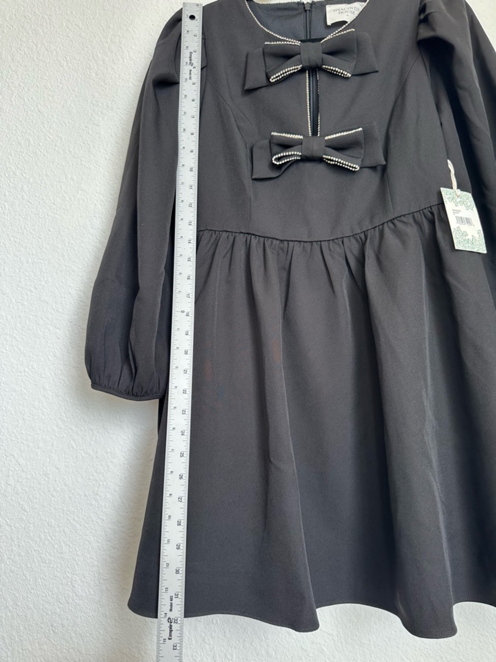 Tuckernuck Hyacinth House Embellished Bow Blair Mini‎ Dress SMALL NWT cocktail - Picture 12 of 16